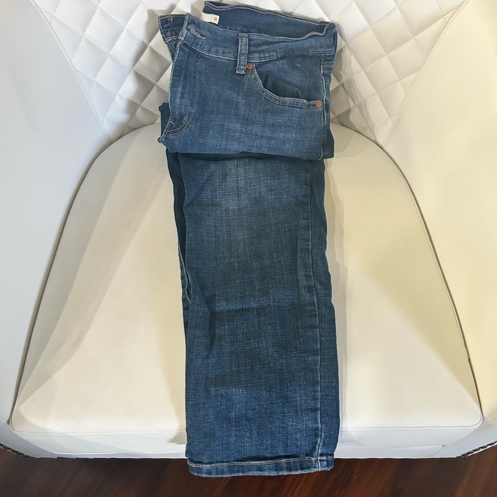 Levi's Blue Straight Leg Jeans for Women